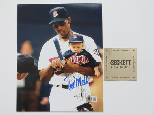 PAT PATRICK MAHOMES SR Minnesota Twins SIGNED 8x10 PHOTO Chiefs BAS