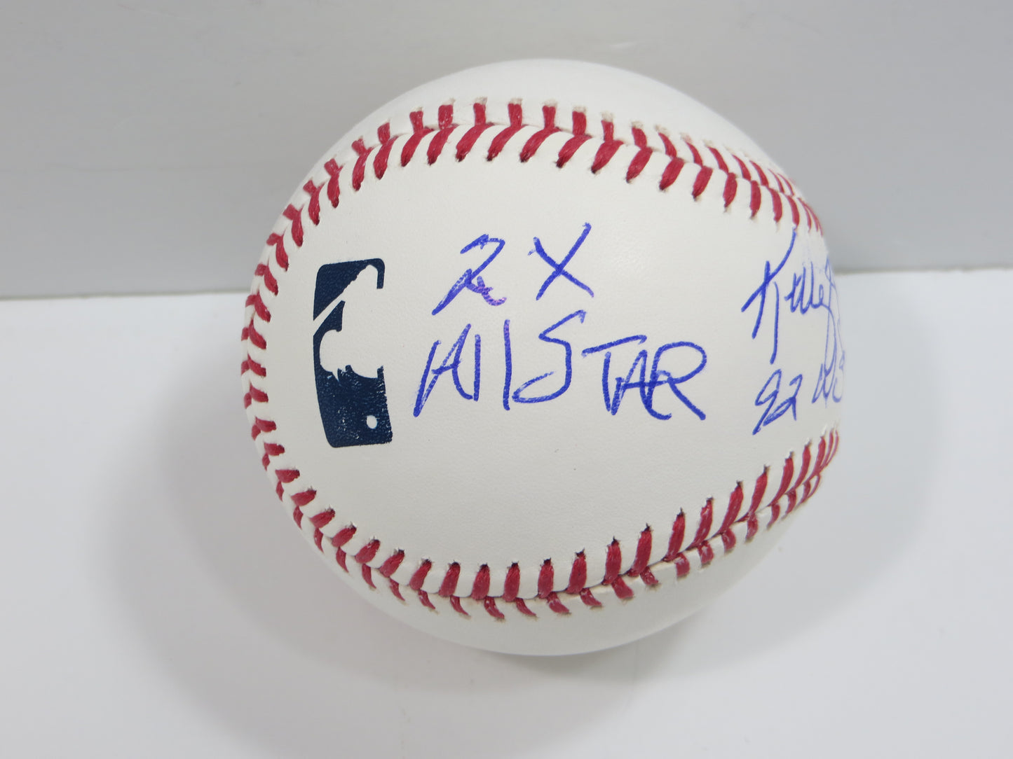 KELLY GRUBER SIGNED RAWLINGS OFFICIAL MAJOR LEAGUE BASEBALL TORONTO BLUE JAYS BAS