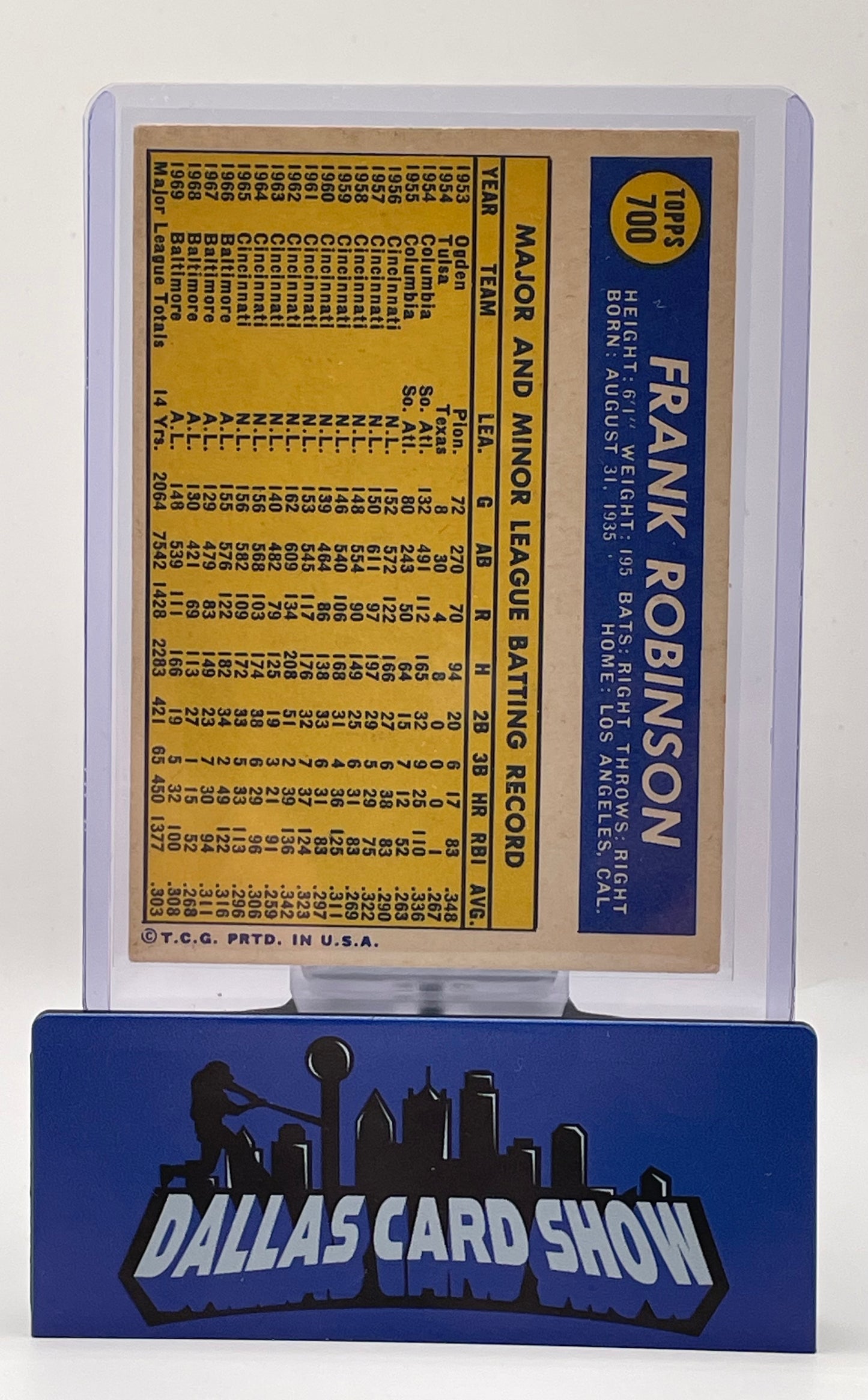 1970 Topps Set-Break #700 Frank Robinson