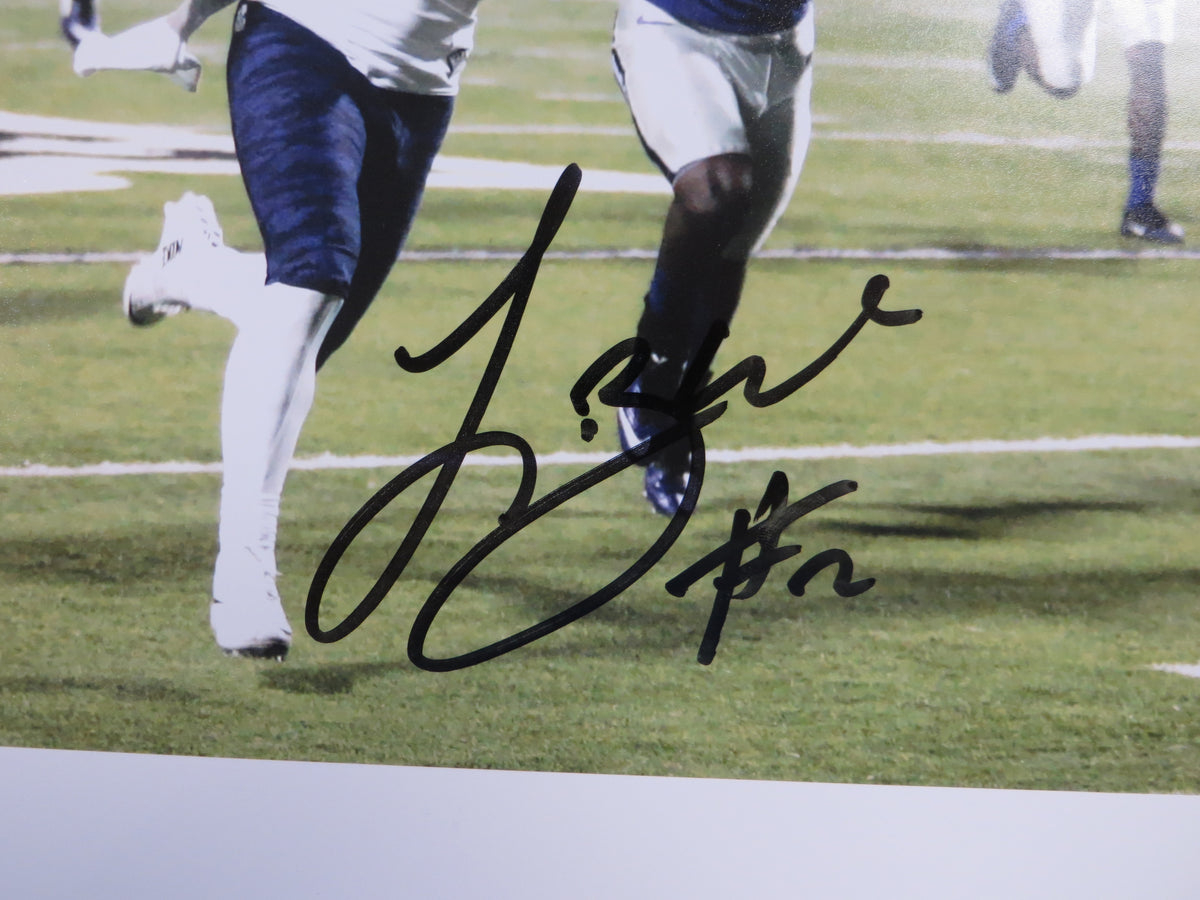TREVONE BOYKIN TCU HORNED FROGS SIGNED 8x10 TD PHOTO BAS
