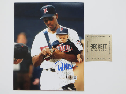 PAT PATRICK MAHOMES SR Minnesota Twins SIGNED 8x10 PHOTO Chiefs BAS