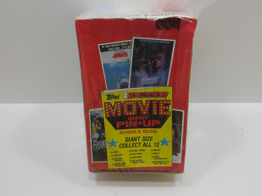 1981 TOPPS MOVIE Giant Pin-Up Jaws-Rocky-Grease-Superman EMPTY BOX Lot of 6 BOXES