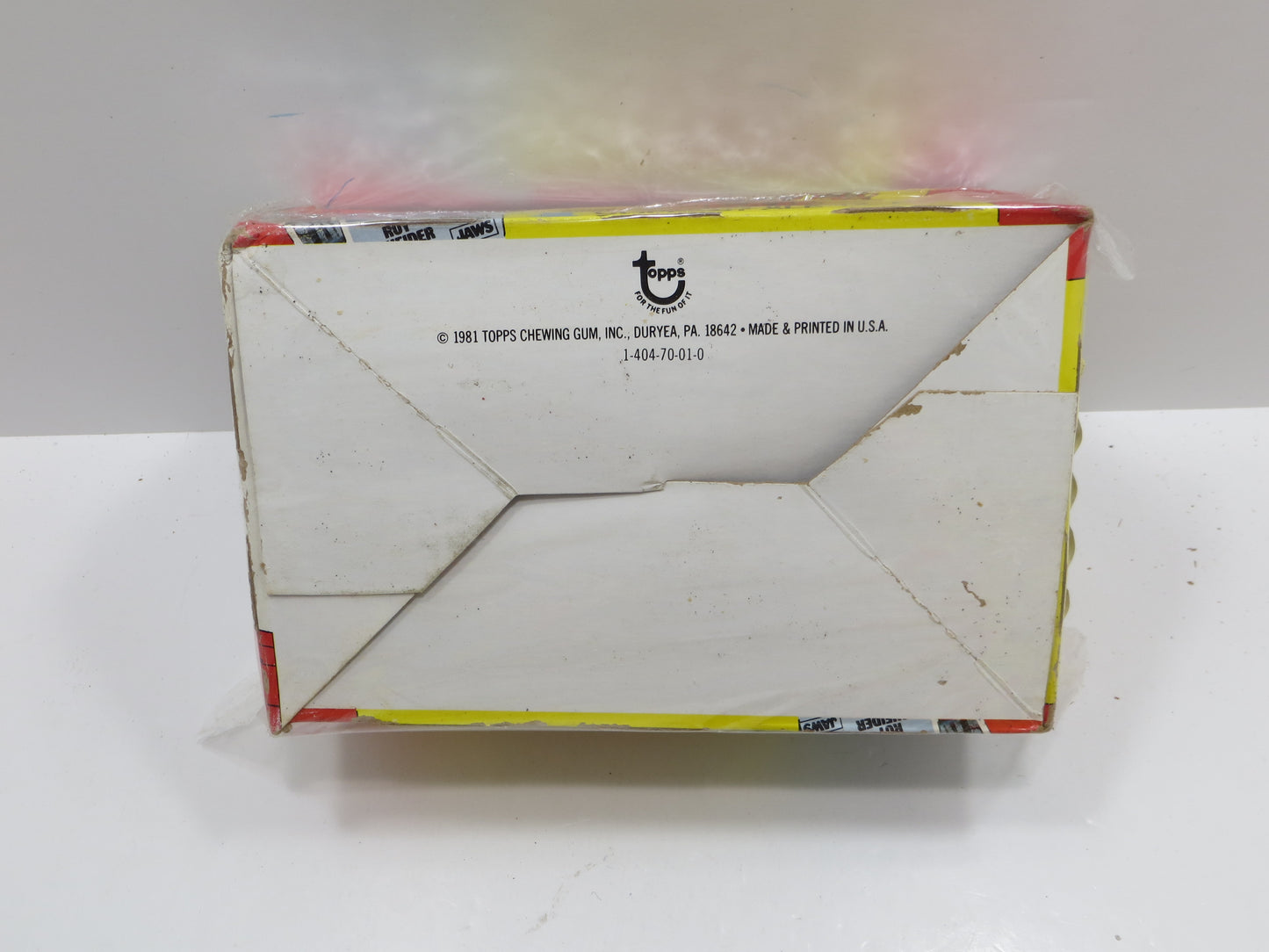 1981 TOPPS MOVIE Giant Pin-Up Jaws-Rocky-Grease-Superman EMPTY BOX Lot of 6 BOXES