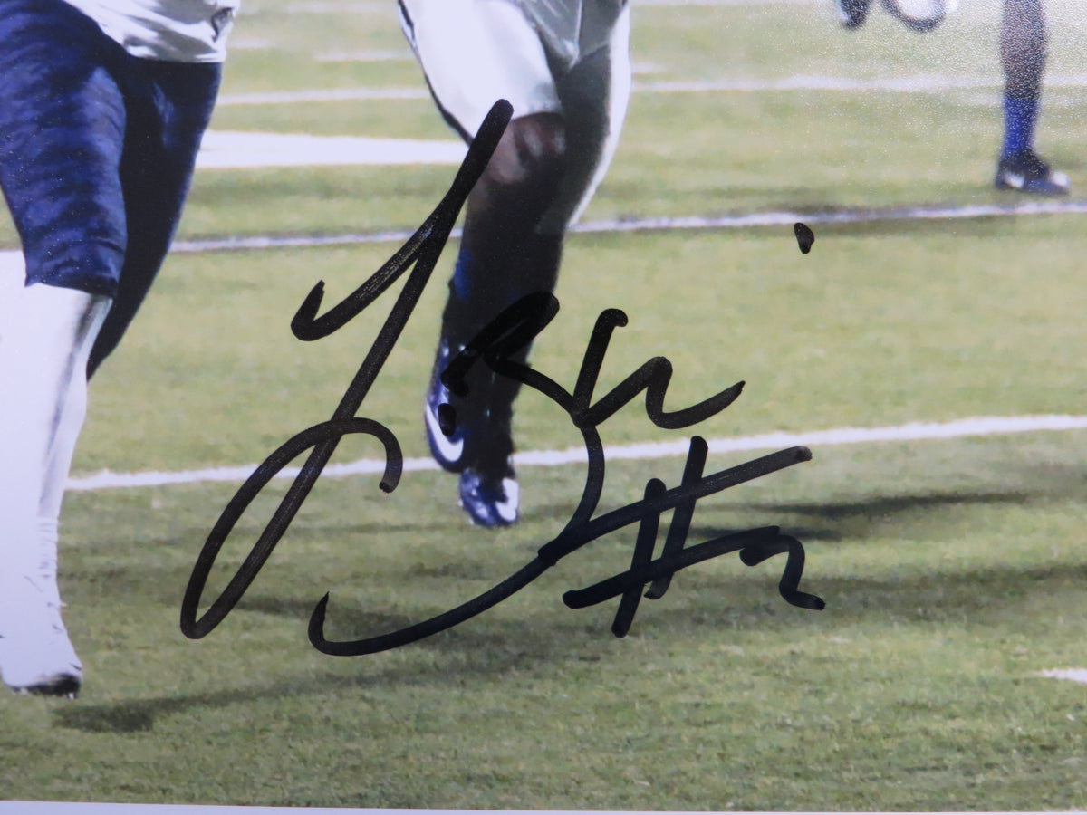 TREVONE BOYKIN TCU HORNED FROGS SIGNED 8x10 TD PHOTO BAS