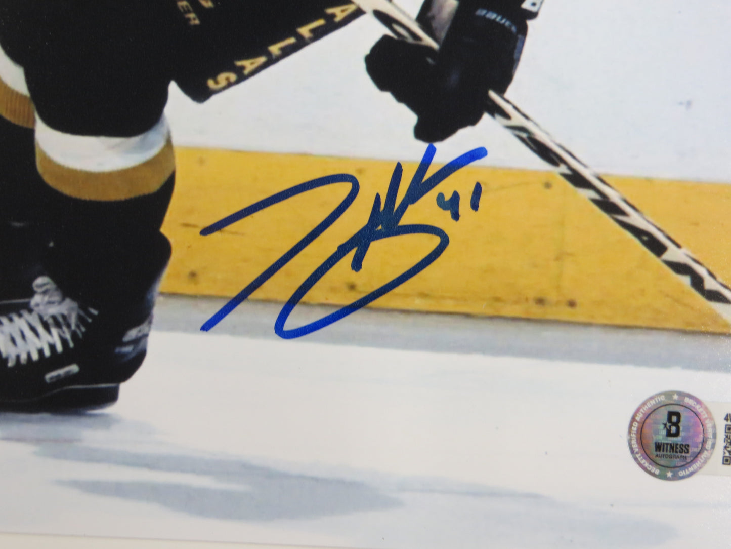 TONY HRKAC DALLAS STARS SIGNED 8x10 HOCKEY PHOTO BAS COA
