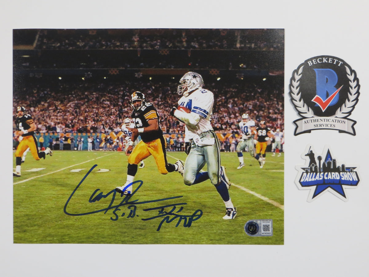 LARRY BROWN DALLAS COWBOYS SIGNED 8x10 PHOTO wSBXXXMVP BAS
