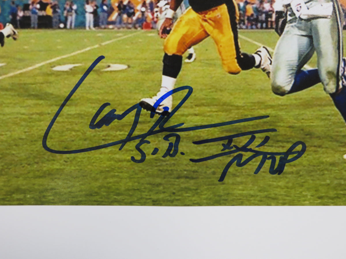 LARRY BROWN DALLAS COWBOYS SIGNED 8x10 PHOTO wSBXXXMVP BAS