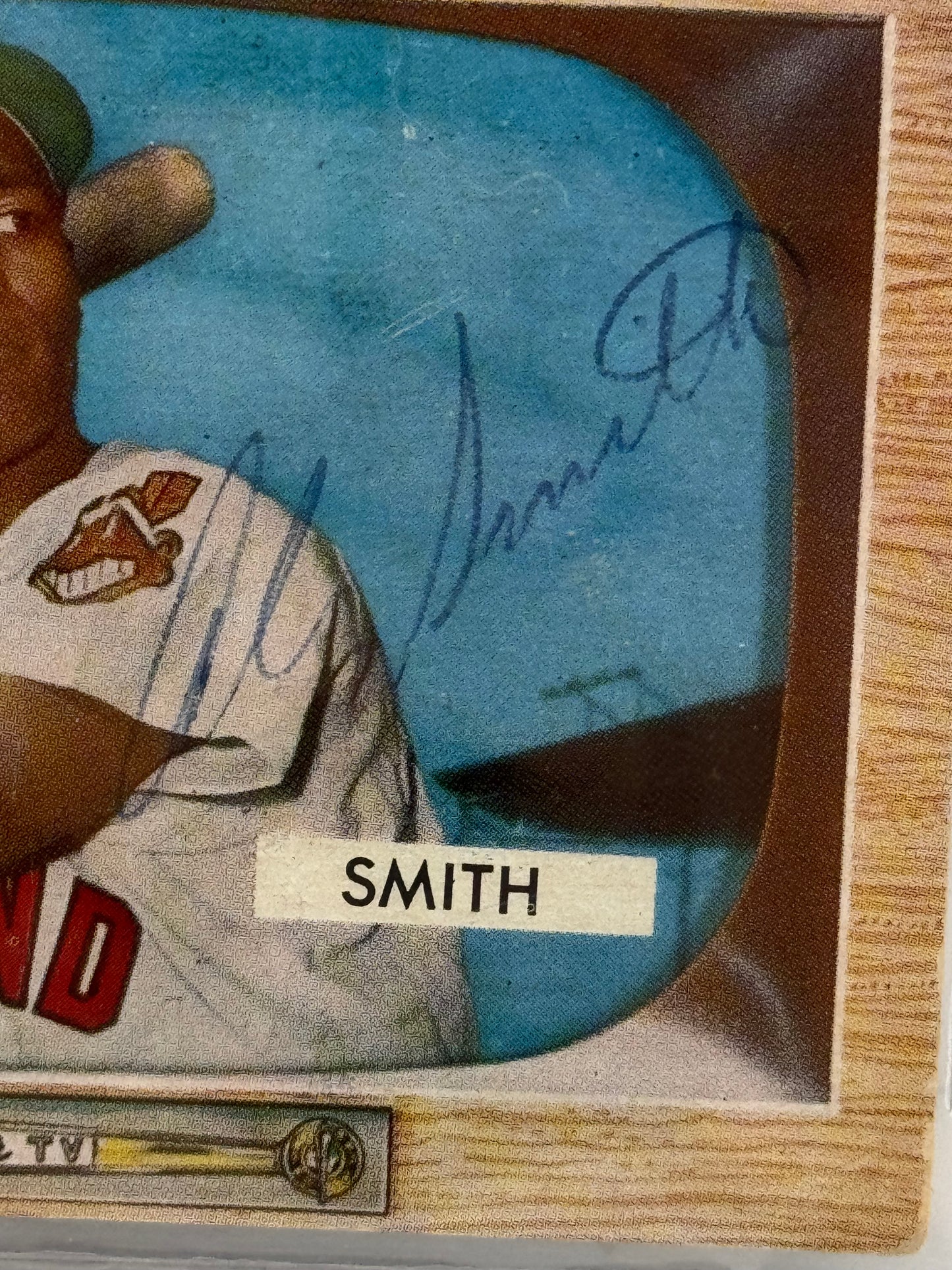 1955 Bowman Al  Smith #20 Auto Beckett Authentic Deceased in 2002