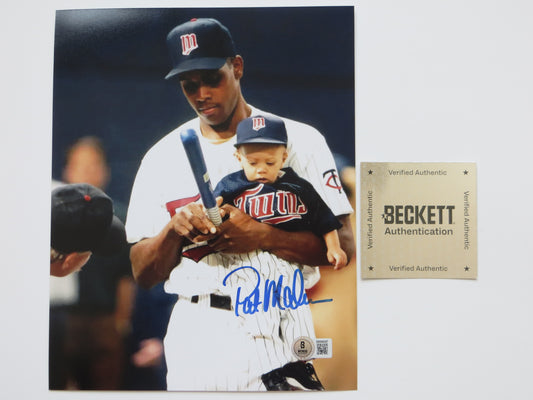 PAT PATRICK MAHOMES SR Minnesota Twins SIGNED 8x10 PHOTO Chiefs BAS