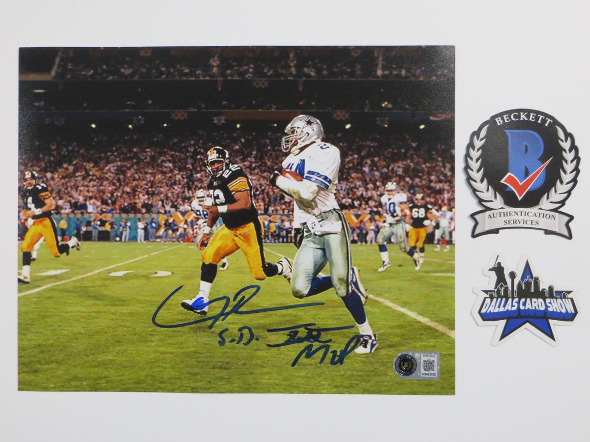 LARRY BROWN DALLAS COWBOYS SIGNED 8x10 PHOTO wSBXXXMVP BAS