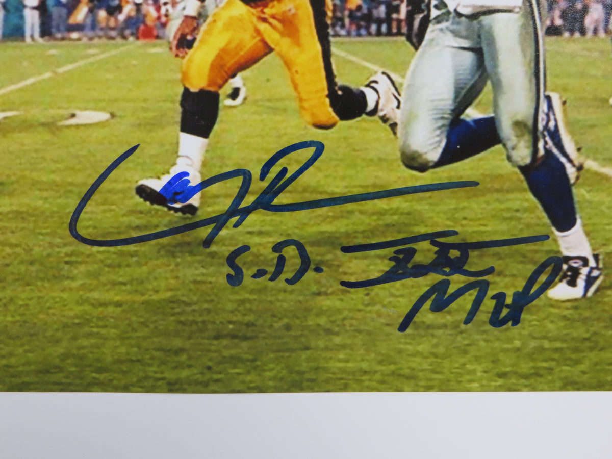 LARRY BROWN DALLAS COWBOYS SIGNED 8x10 PHOTO wSBXXXMVP BAS