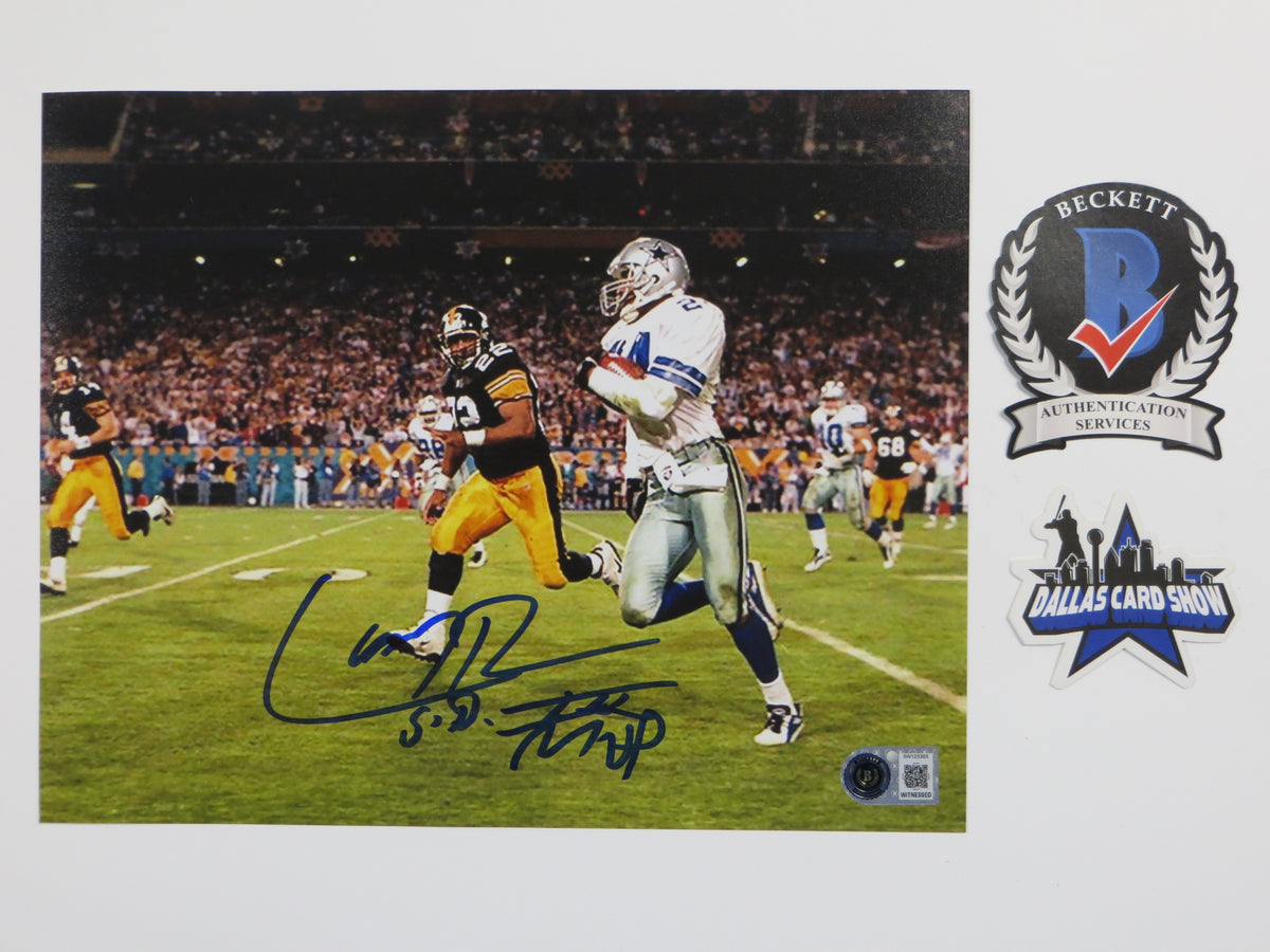 LARRY BROWN DALLAS COWBOYS SIGNED 8x10 PHOTO wSBXXXMVP BAS