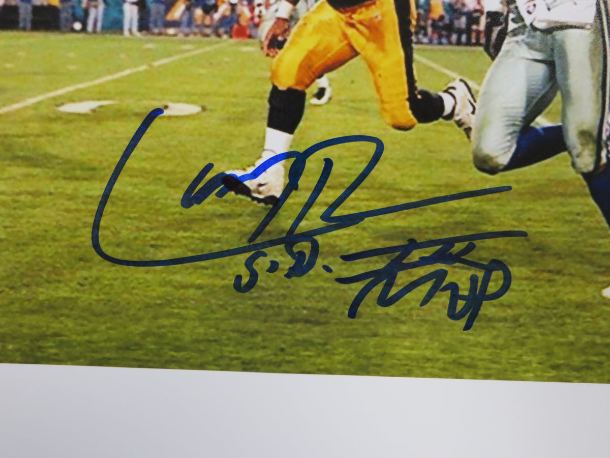 LARRY BROWN DALLAS COWBOYS SIGNED 8x10 PHOTO wSBXXXMVP BAS