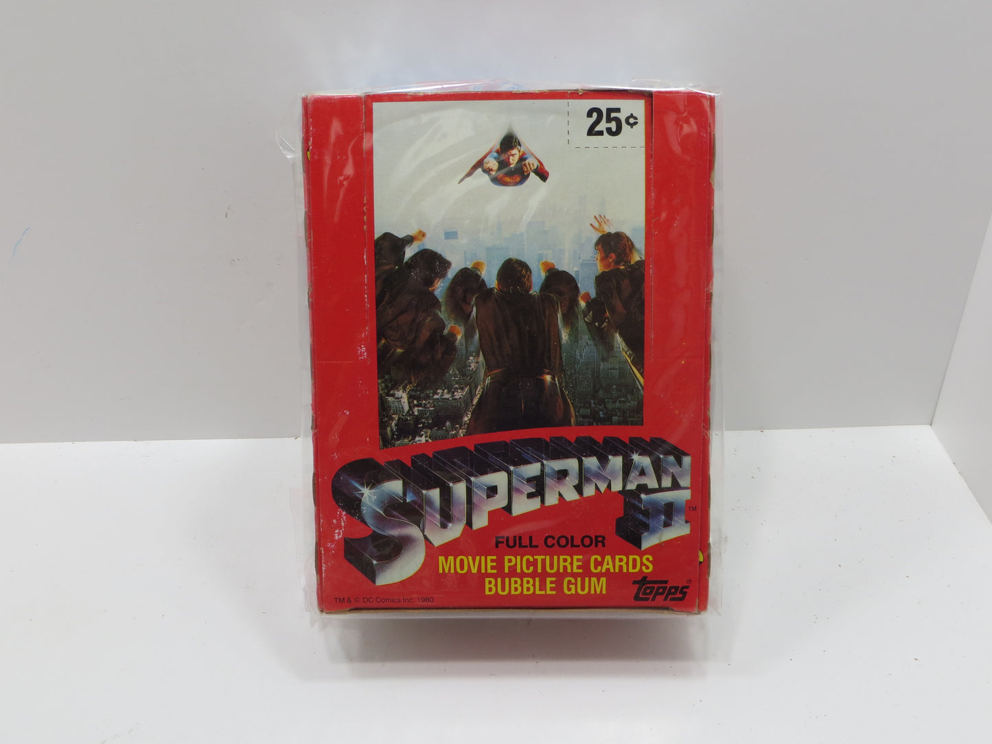 1981 TOPPS SUPERMAN 2 EMPTY BOX Lot of 2 BOXES