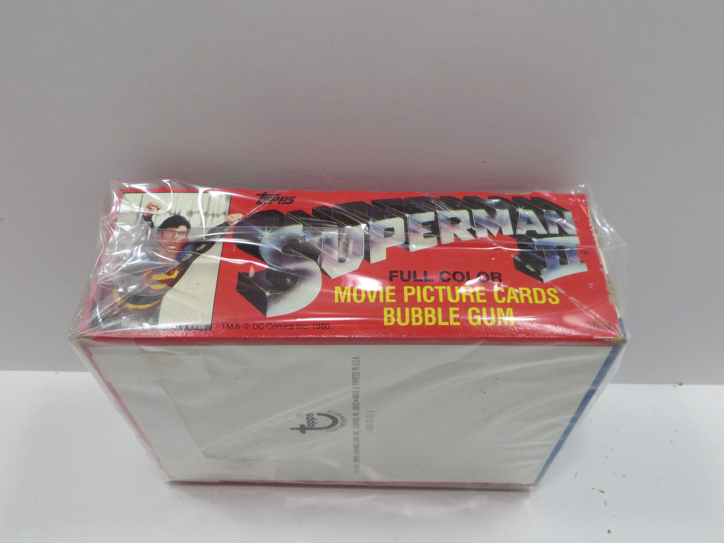 1981 TOPPS SUPERMAN 2 EMPTY BOX Lot of 2 BOXES