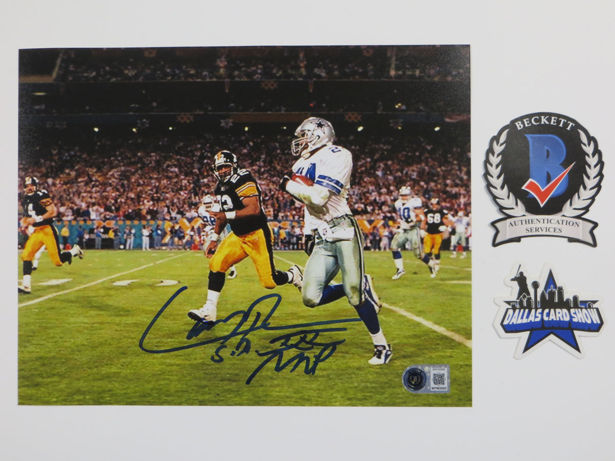 LARRY BROWN DALLAS COWBOYS SIGNED 8x10 PHOTO wSBXXXMVP BAS