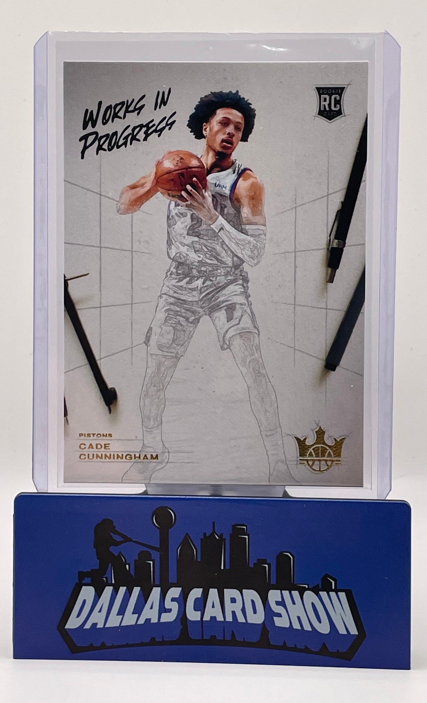 2021-22 Court Kings #1 Cade Cunningham Works in Progress Rookie RC