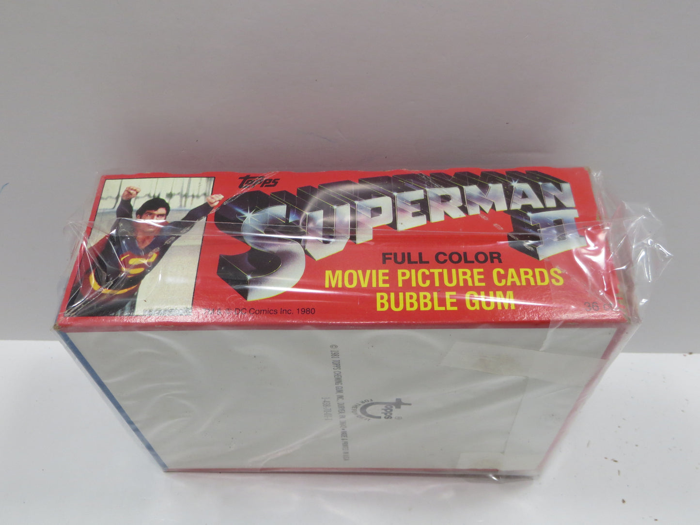 1981 TOPPS SUPERMAN 2 EMPTY BOX Lot of 2 BOXES