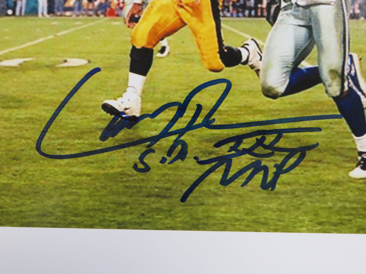 LARRY BROWN DALLAS COWBOYS SIGNED 8x10 PHOTO wSBXXXMVP BAS