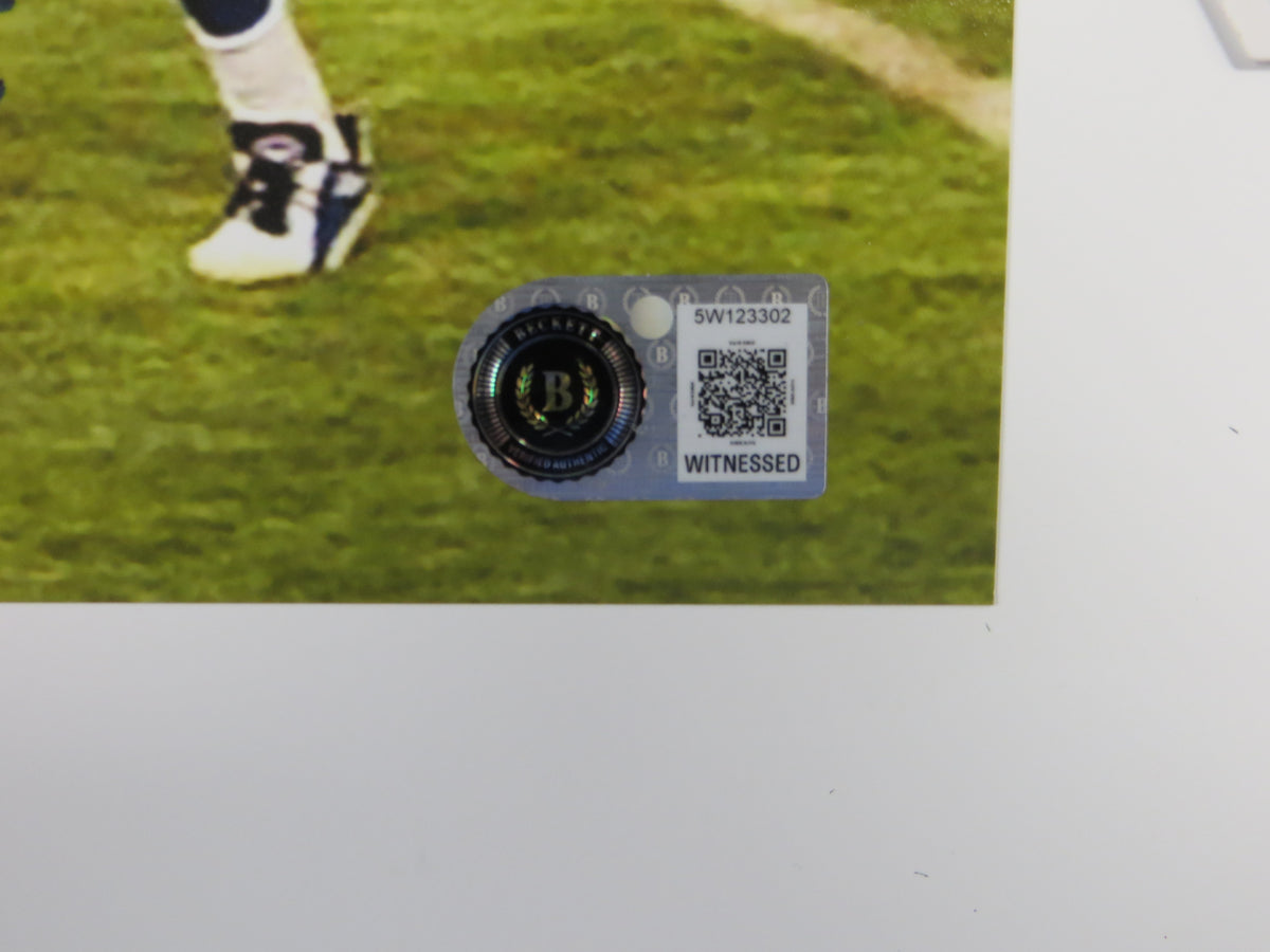 LARRY BROWN DALLAS COWBOYS SIGNED 8x10 PHOTO wSBXXXMVP BAS
