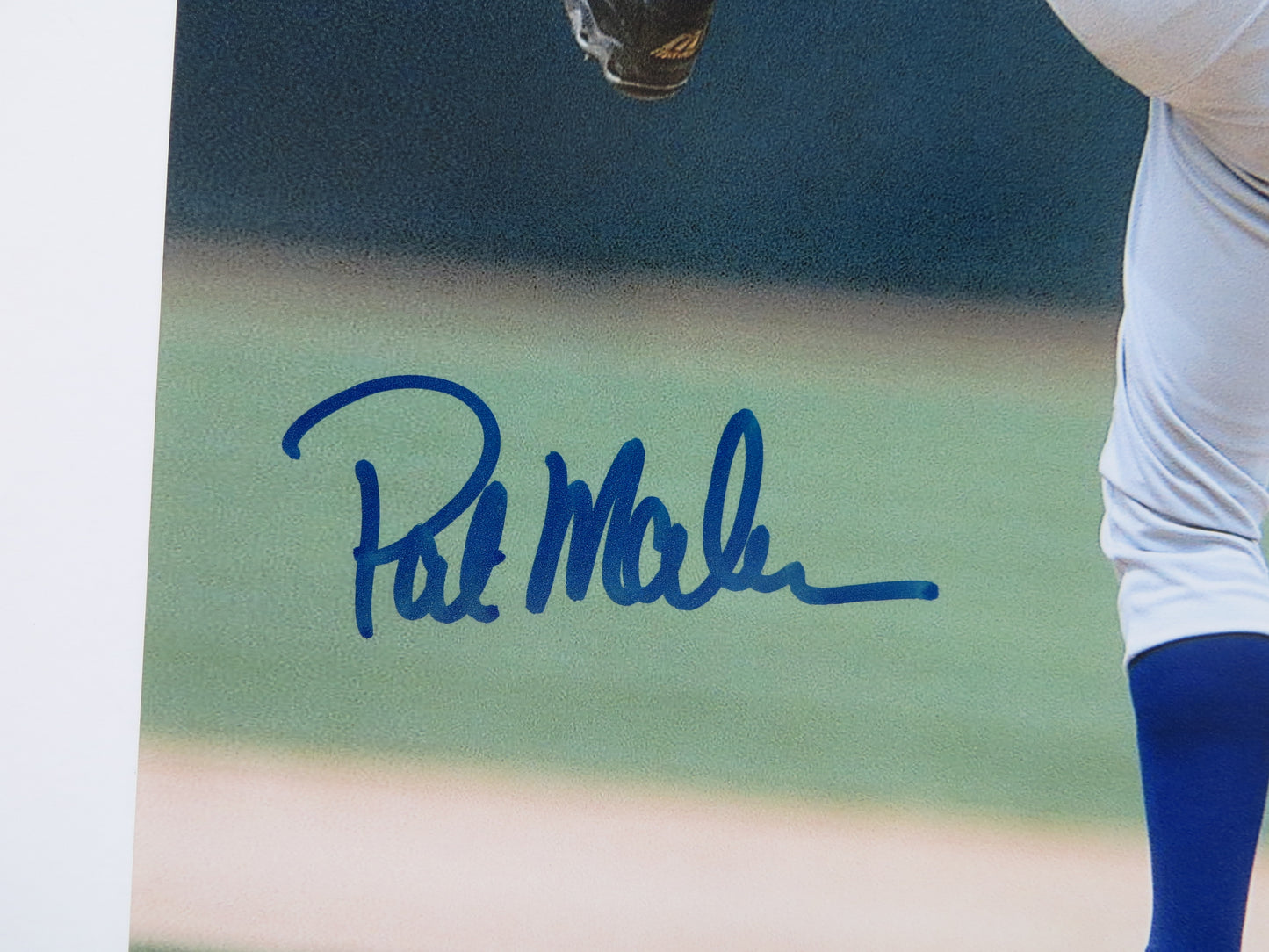 PAT PATRICK MAHOMES SR. TEXAS RANGERS SIGNED 8x10 PHOTO w/INSC Twins Chiefs BAS