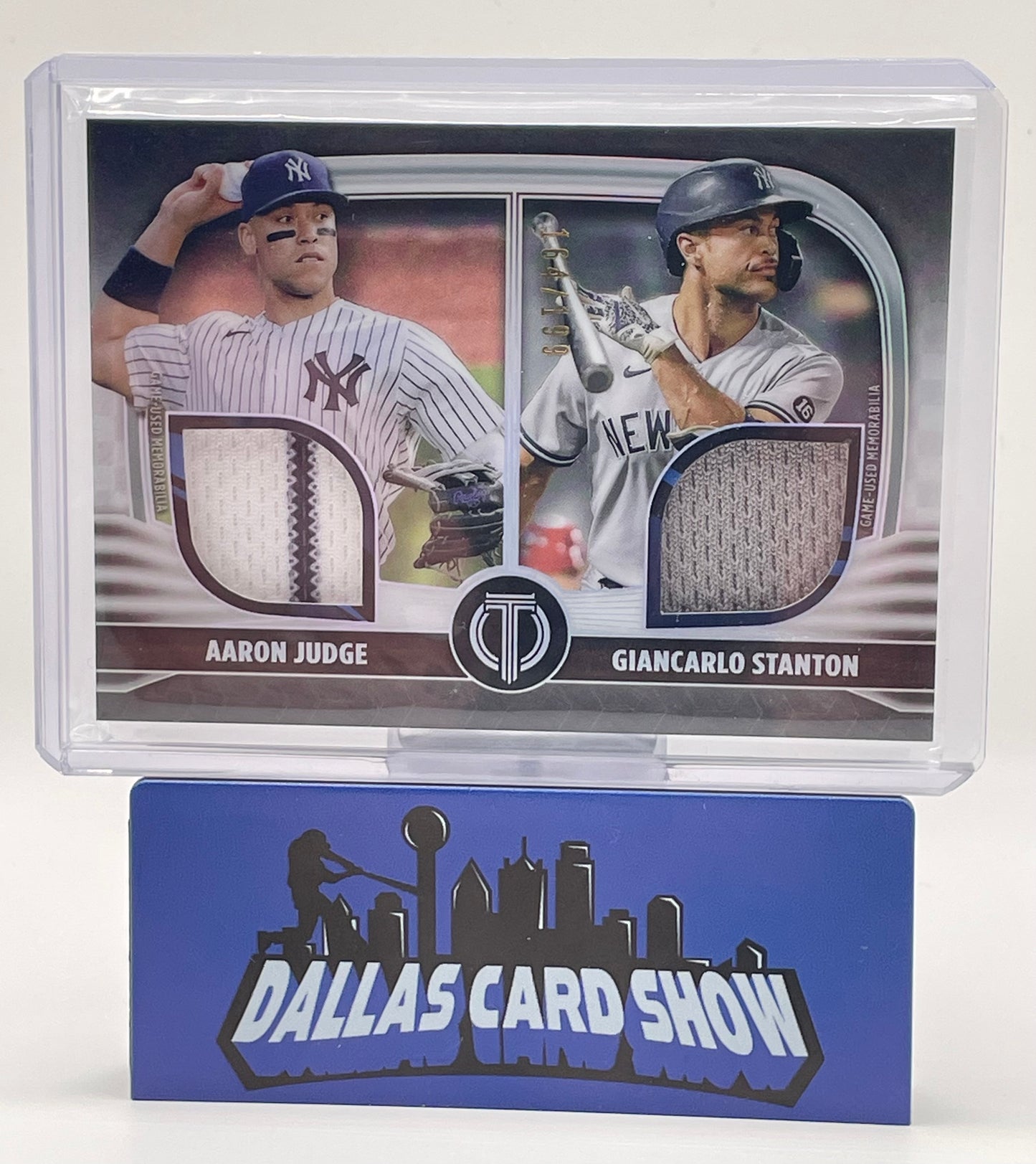 2022 Tribute #DR2-JS Aaron Judge,Giancarlo Stanton Dual Relic /199