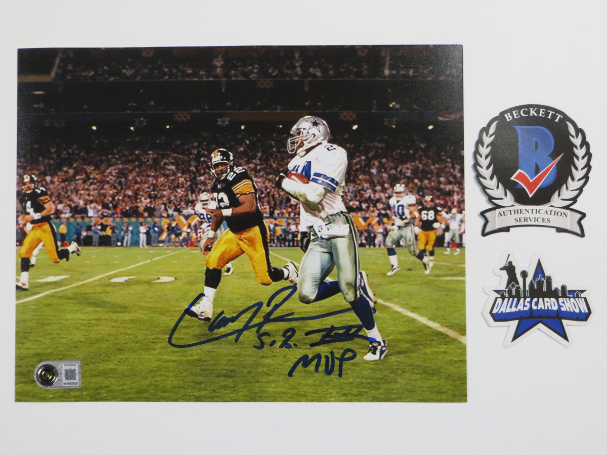 LARRY BROWN DALLAS COWBOYS SIGNED 8x10 PHOTO wSBXXXMVP BAS