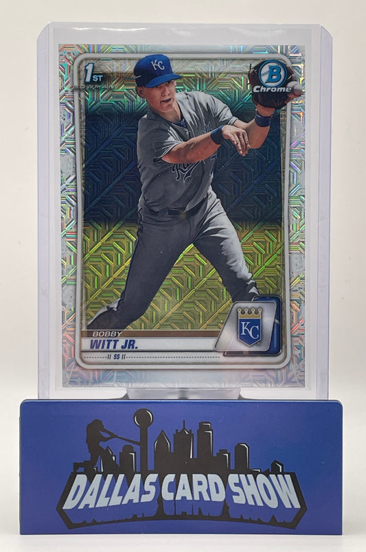 2020 Bowman Chrome #BCP-25 Bobby Witt Jr. Mega Box Refractor 1st Bowman