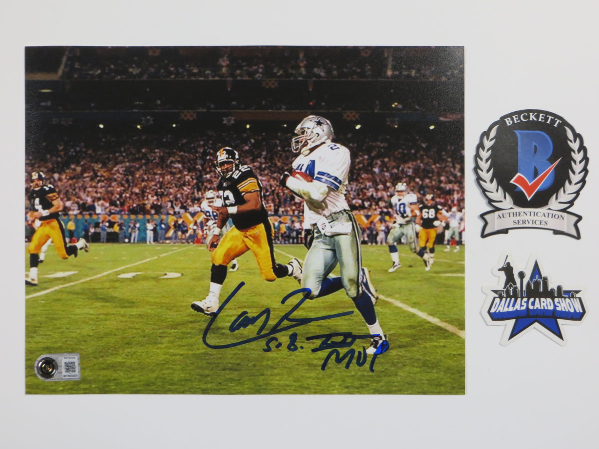 LARRY BROWN DALLAS COWBOYS SIGNED 8x10 PHOTO wSBXXXMVP BAS