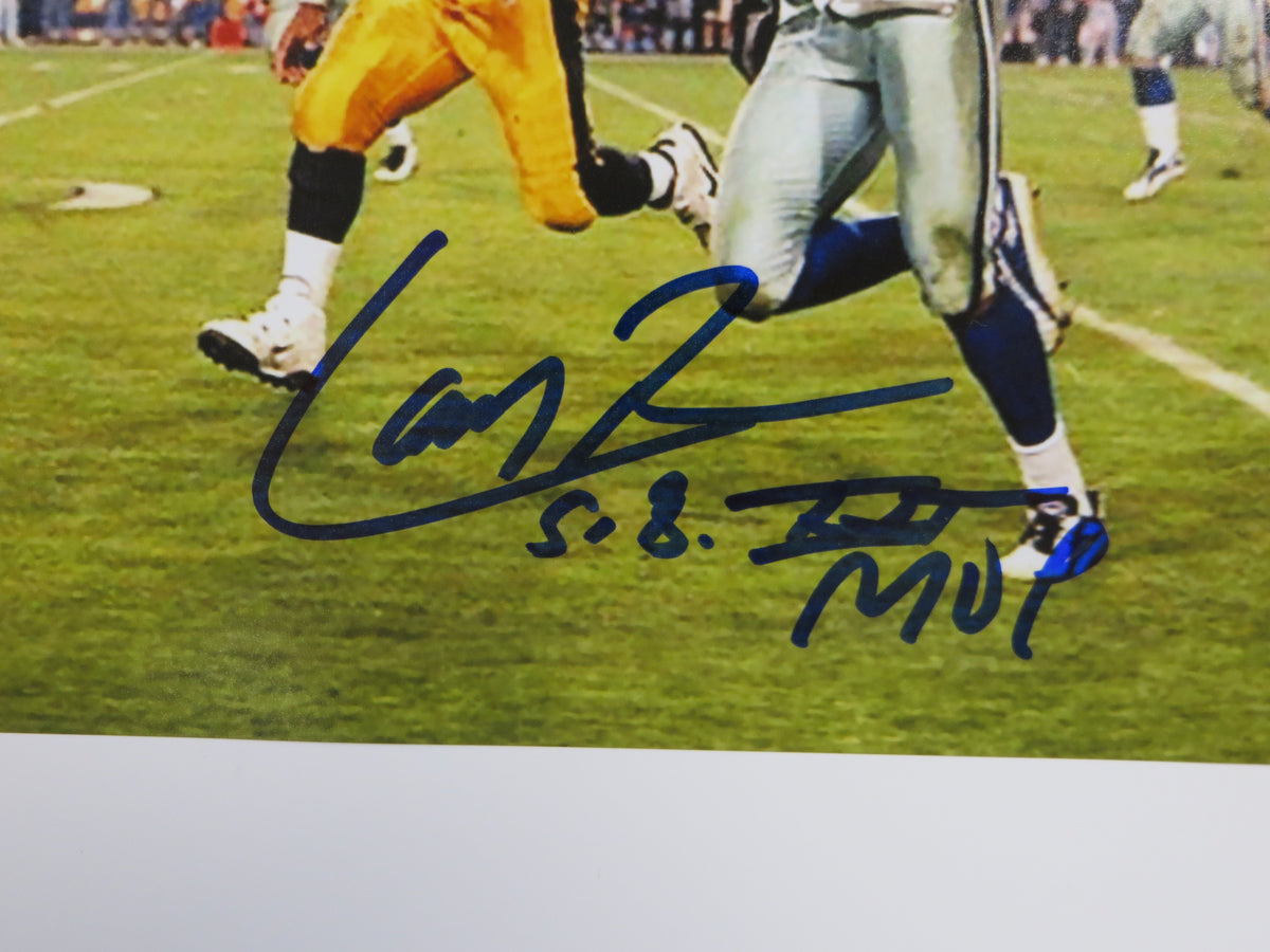 LARRY BROWN DALLAS COWBOYS SIGNED 8x10 PHOTO wSBXXXMVP BAS