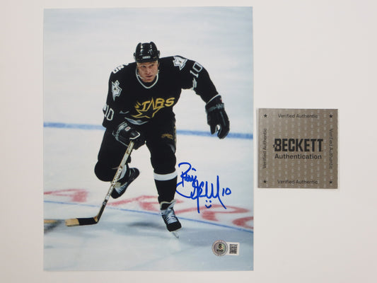 BRIAN SKRUDLAND DALLAS STARS SIGNED 8x10 PHOTO BAS COA