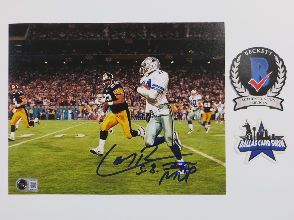 LARRY BROWN DALLAS COWBOYS SIGNED 8x10 PHOTO wSBXXXMVP BAS
