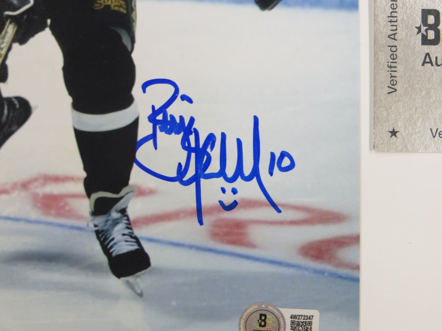 BRIAN SKRUDLAND DALLAS STARS SIGNED 8x10 PHOTO BAS COA