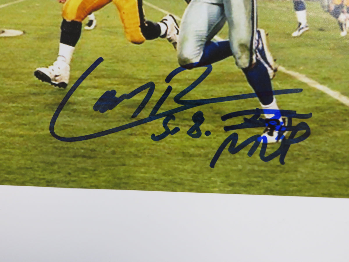 LARRY BROWN DALLAS COWBOYS SIGNED 8x10 PHOTO wSBXXXMVP BAS