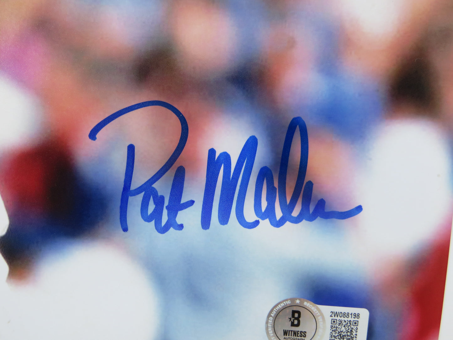 PAT PATRICK MAHOMES SR Chicago Cubs SIGNED 8x10 PHOTO BAS