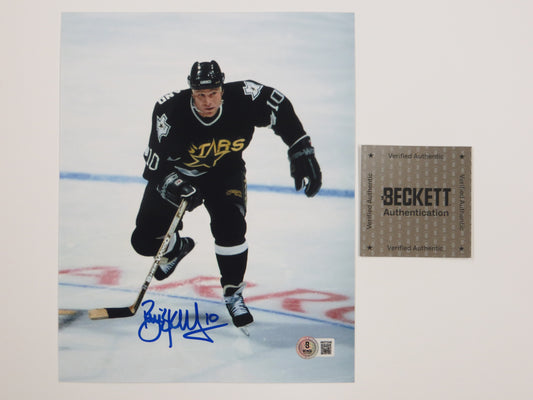 BRIAN SKRUDLAND DALLAS STARS SIGNED 8x10 PHOTO BAS COA
