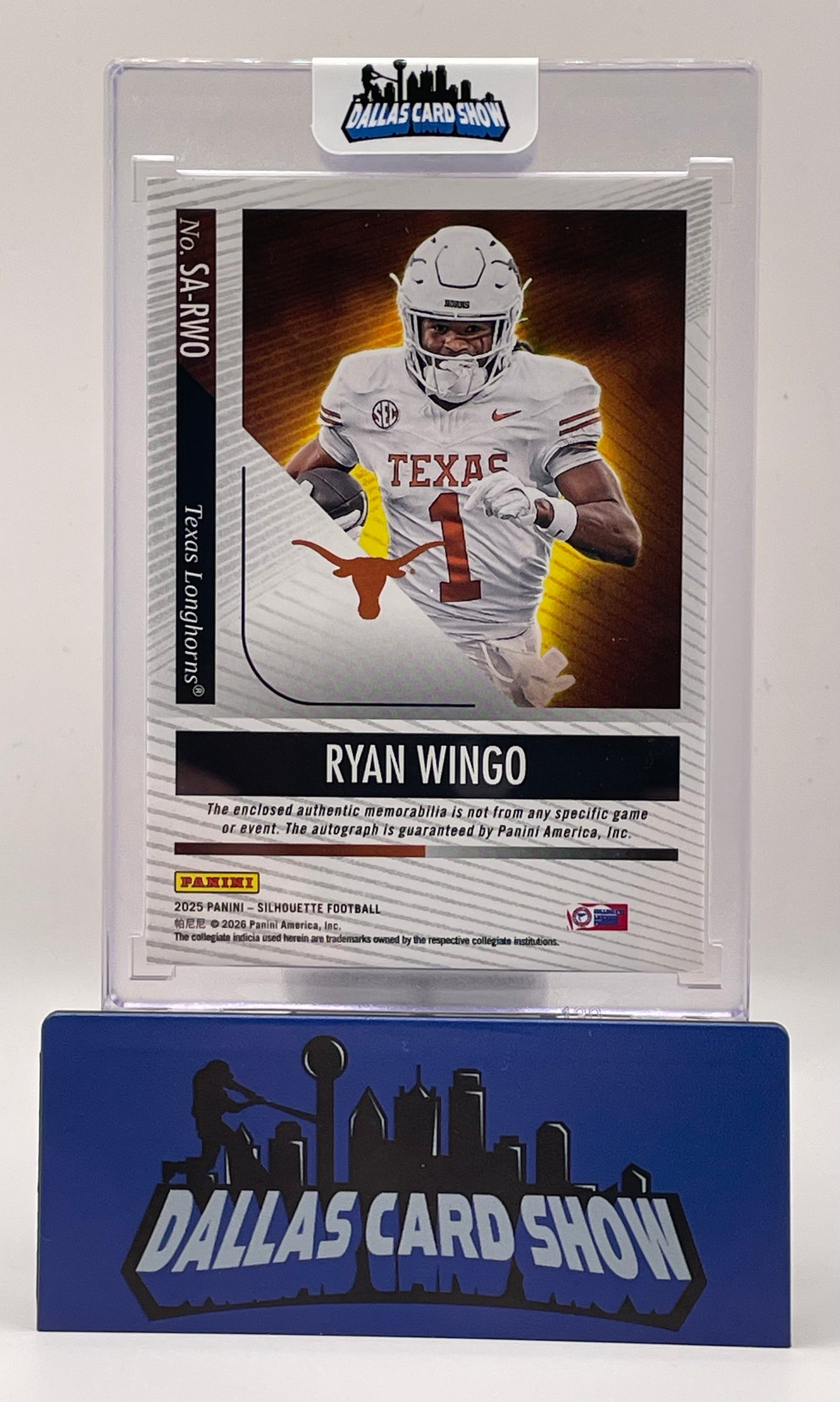 2025 Panini Silhouette #SA-RWO Ryan Wingo NIL Patch Autograph /7