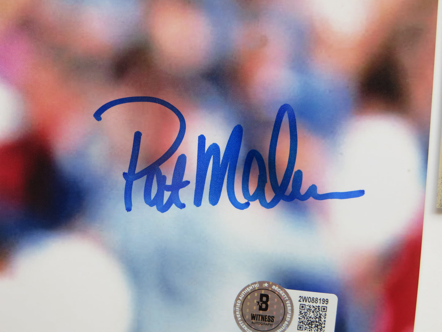 PAT PATRICK MAHOMES SR Chicago Cubs SIGNED 8x10 PHOTO BAS