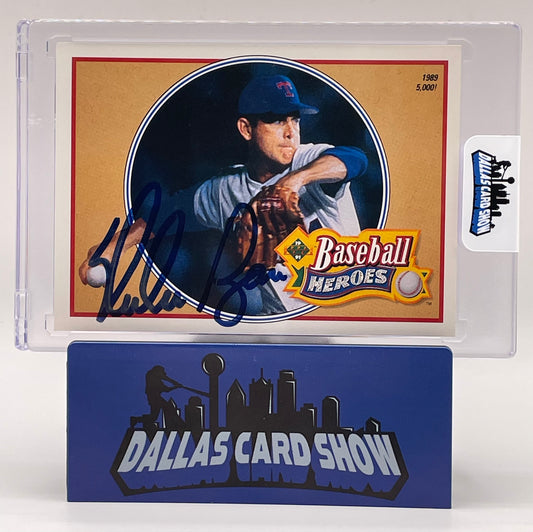 1991 Upper Deck Baseball Heroes #15 Nolan Ryan Autograph JSA