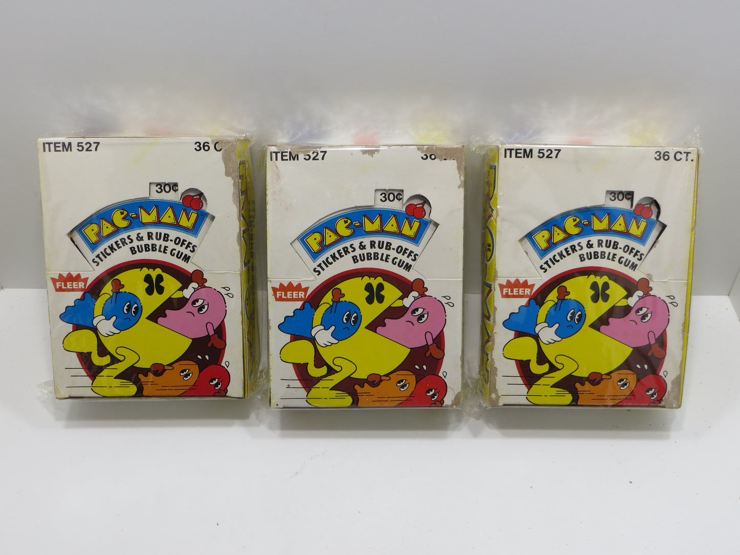 FLEER PAC-MAN EMPTY BOX Lot of 3 BOXES