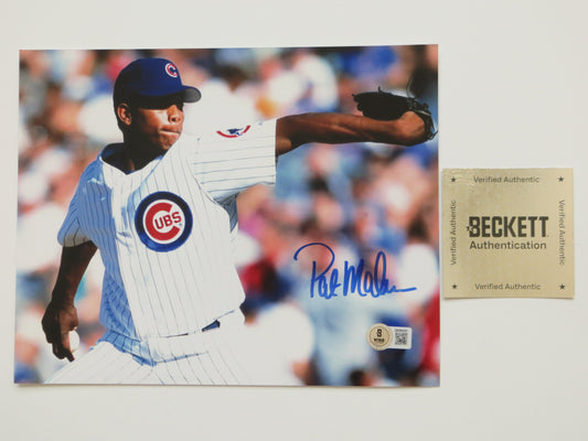 PAT PATRICK MAHOMES SR Chicago Cubs SIGNED 8x10 PHOTO BAS