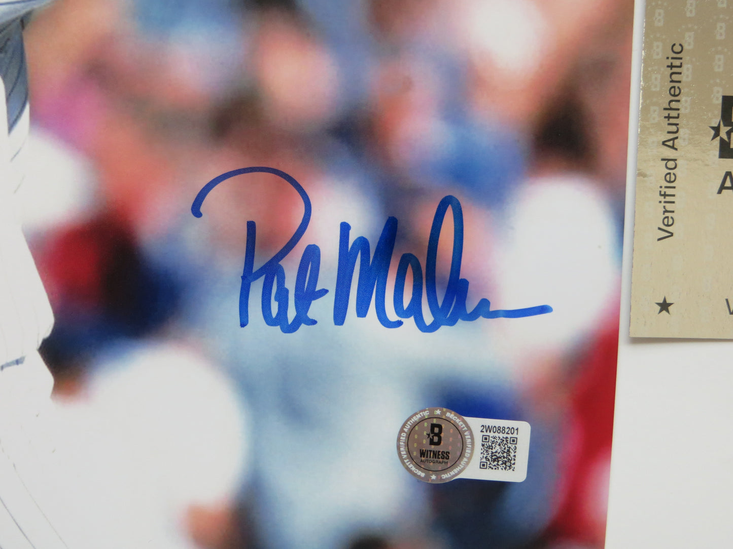 PAT PATRICK MAHOMES SR Chicago Cubs SIGNED 8x10 PHOTO BAS