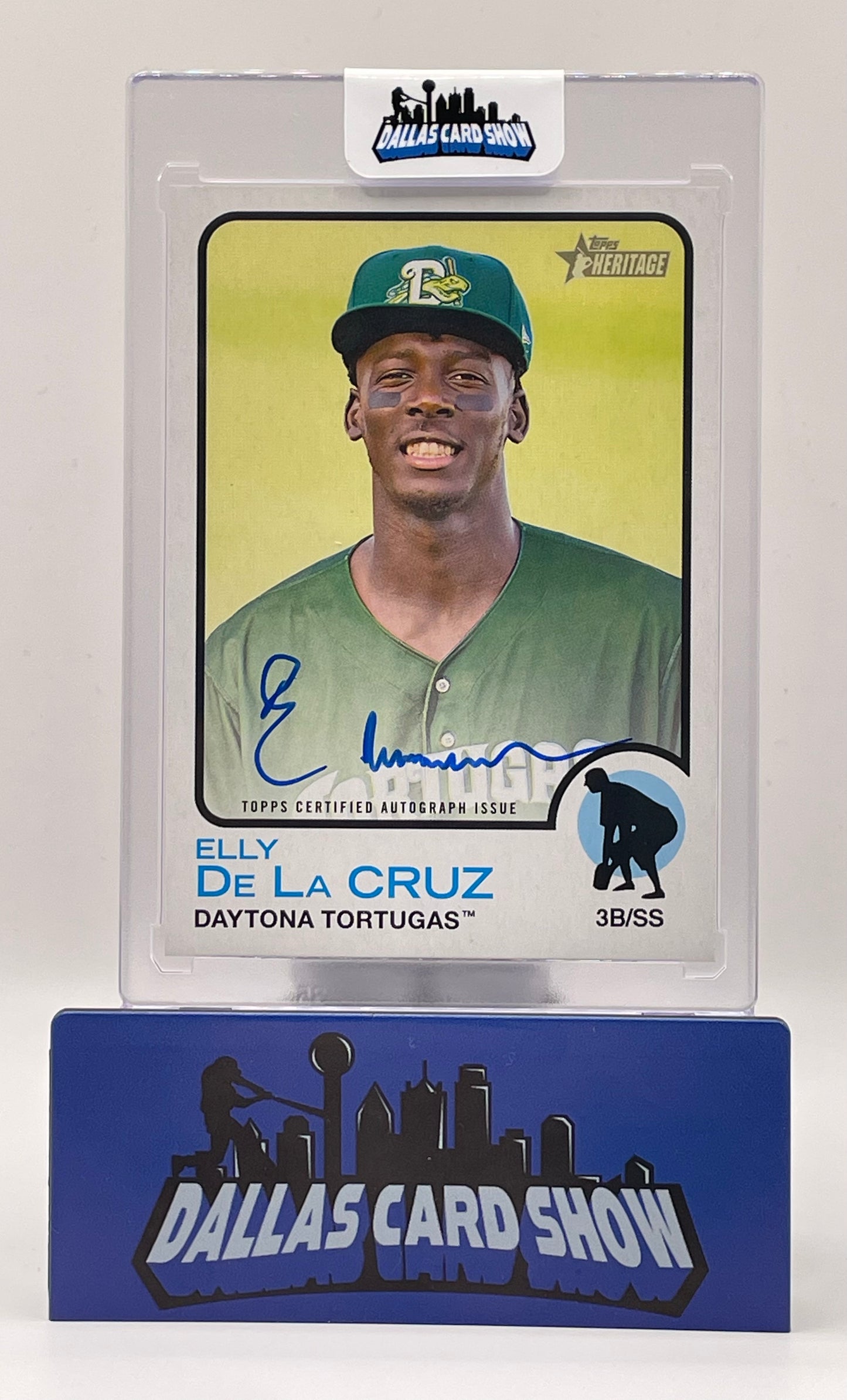 2022 Topps Heritage Minor League Elly De La Cruz Prospect Auto #ROA-ED Reds