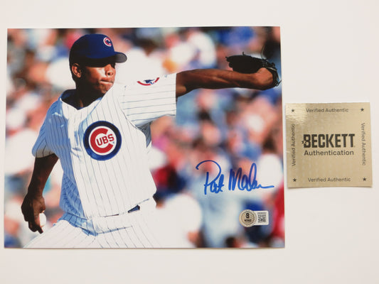 PAT PATRICK MAHOMES SR Chicago Cubs SIGNED 8x10 PHOTO BAS