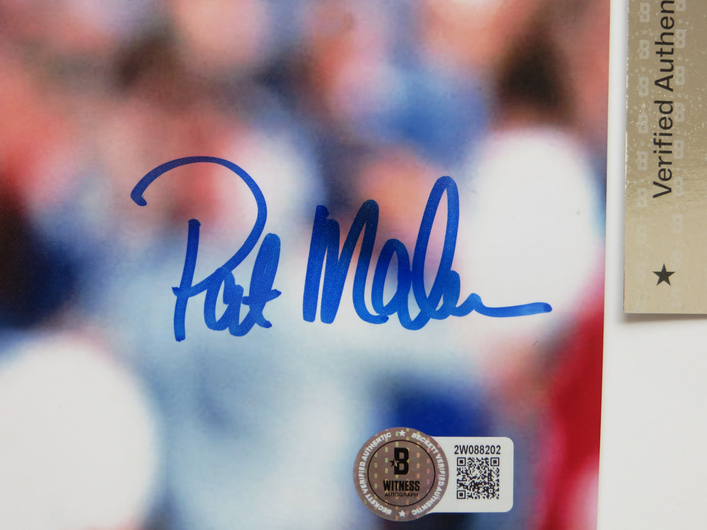 PAT PATRICK MAHOMES SR Chicago Cubs SIGNED 8x10 PHOTO BAS