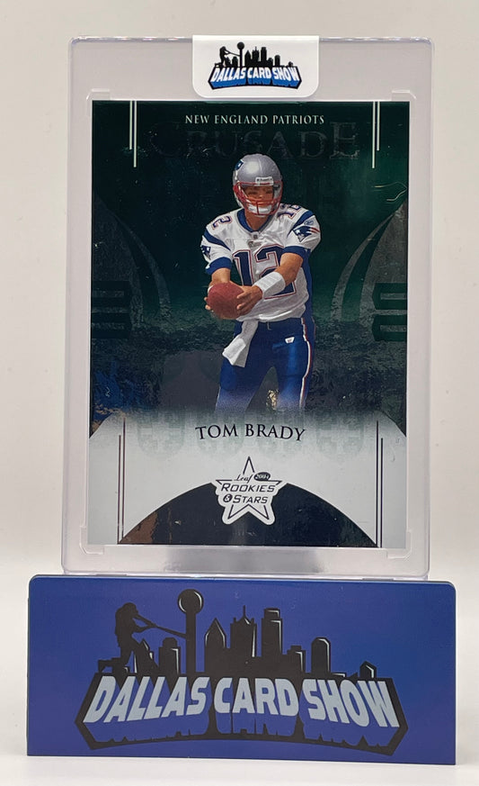 2004 Donruss Playoff #C-25 Tom Brady Leaf Rookies and Stars Crusade /750