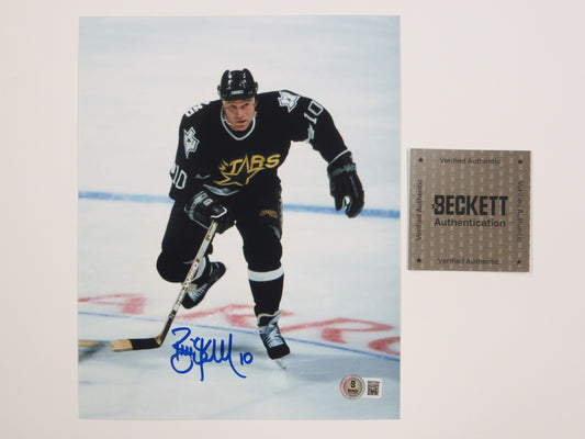 BRIAN SKRUDLAND DALLAS STARS SIGNED 8x10 PHOTO BAS COA
