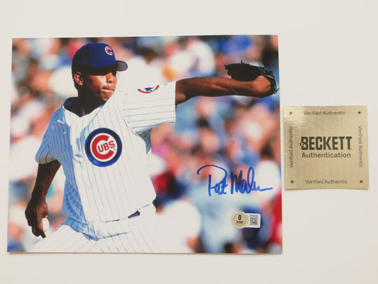 PAT PATRICK MAHOMES SR Chicago Cubs SIGNED 8x10 PHOTO BAS