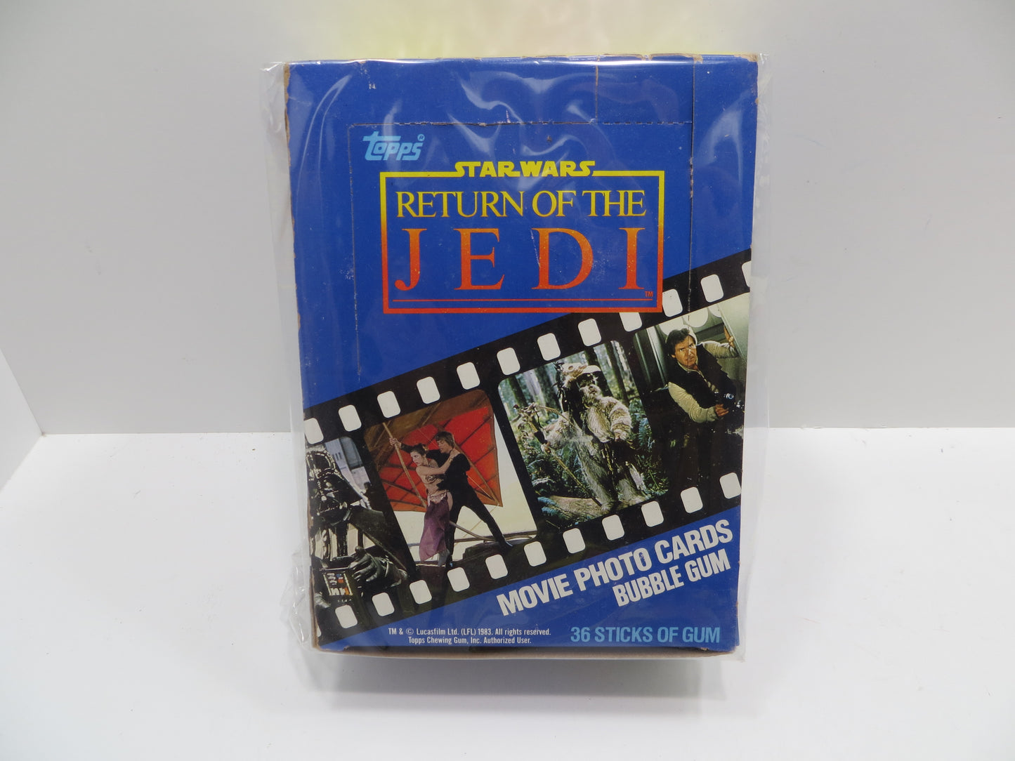 TOPPS STAR WARS RETURN OF THE JEDI BLUE EMPTY BOX Lot of 2 BOXES