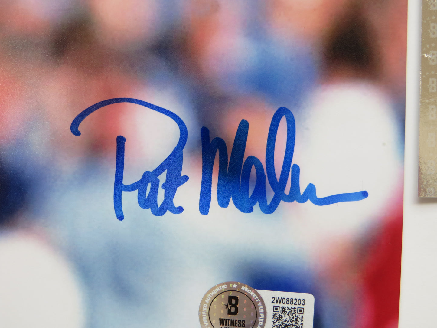 PAT PATRICK MAHOMES SR Chicago Cubs SIGNED 8x10 PHOTO BAS
